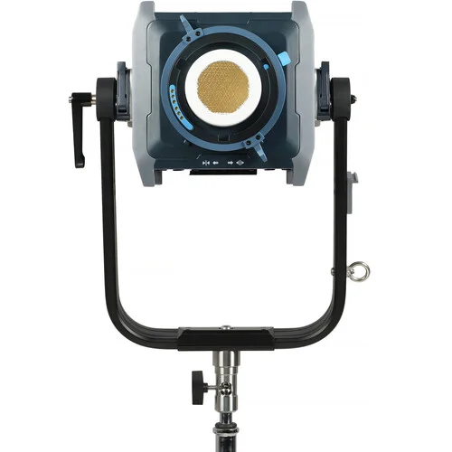 Nanlux Evoke 600C professional RGBLAC LED spotlight featuring 1800K–20000K CCT range, advanced wireless DMX control, high CRI/TLCI colour accuracy, and cinematic lighting performance for film and studio production.