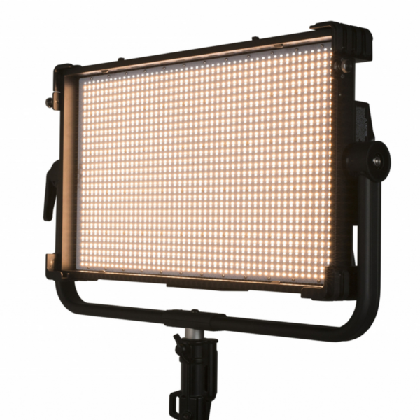 Nanlux Dyno 650C RGBW LED soft panel light with full color control, high output, and soft diffusion. Ideal for film, broadcast, studio, and commercial lighting applications with professional DMX and CRMX control.