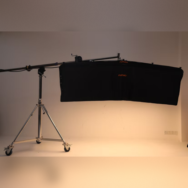 Inflatable 1350W LED soft light with 240×124cm panel, 2500K–6500K bi-color, DMX control & app support. Perfect for film & studio production.